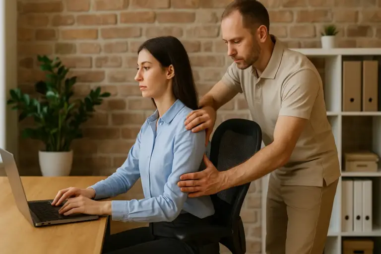 Correzione della postura seduta: la strategia osteopatica per chi lavora al computer ogni giorno