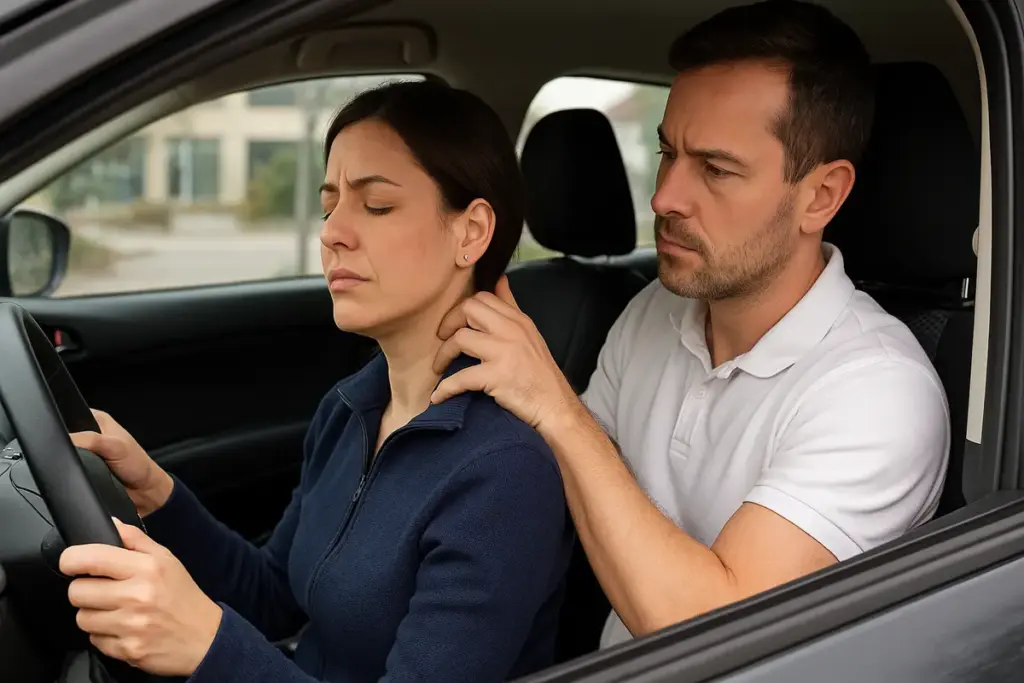 Si può alleviare la tensione cervicale durante la guida? Il gesto osteopatico che pochi praticano