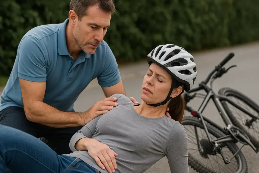 Storie di cadute in bici e disallineamento posturale: La strategia osteopatica di recupero poco nota
