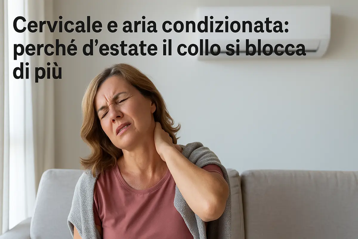Cervicale e aria condizionata: perché d’estate il collo si blocca di più