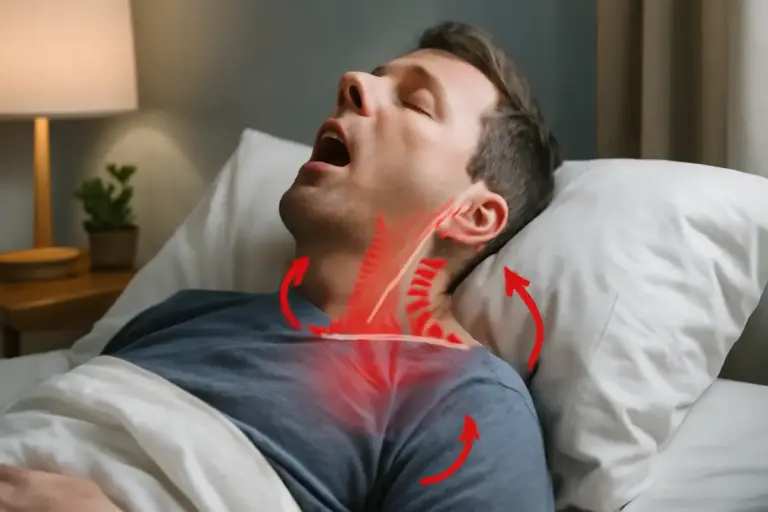 Bocca aperta durante il sonno: cosa provoca nei muscoli del collo e della schiena