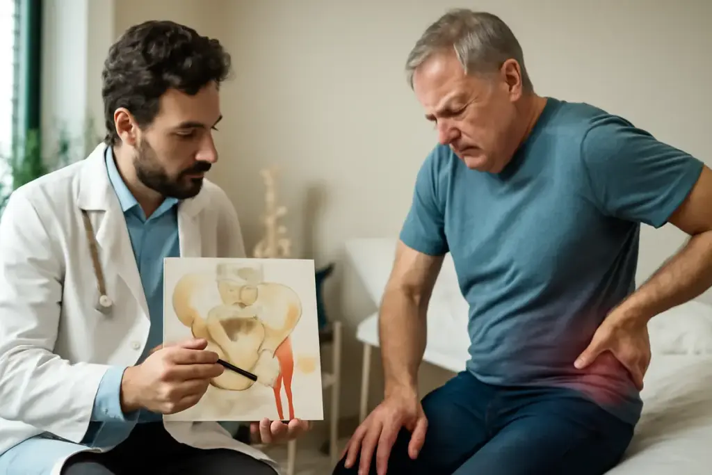 Bacino rigido e sciatica: perché il collegamento cambia tutto nel trattamento