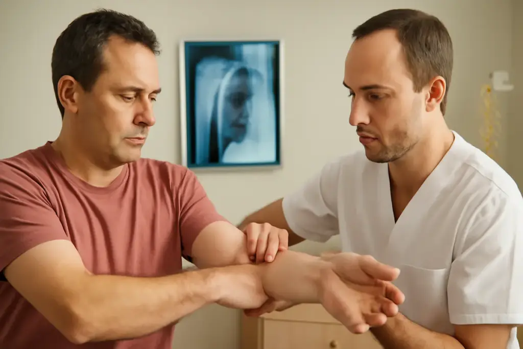 Frattura guarita ma il braccio non gira più: la valutazione osteopatica che chiarisce
